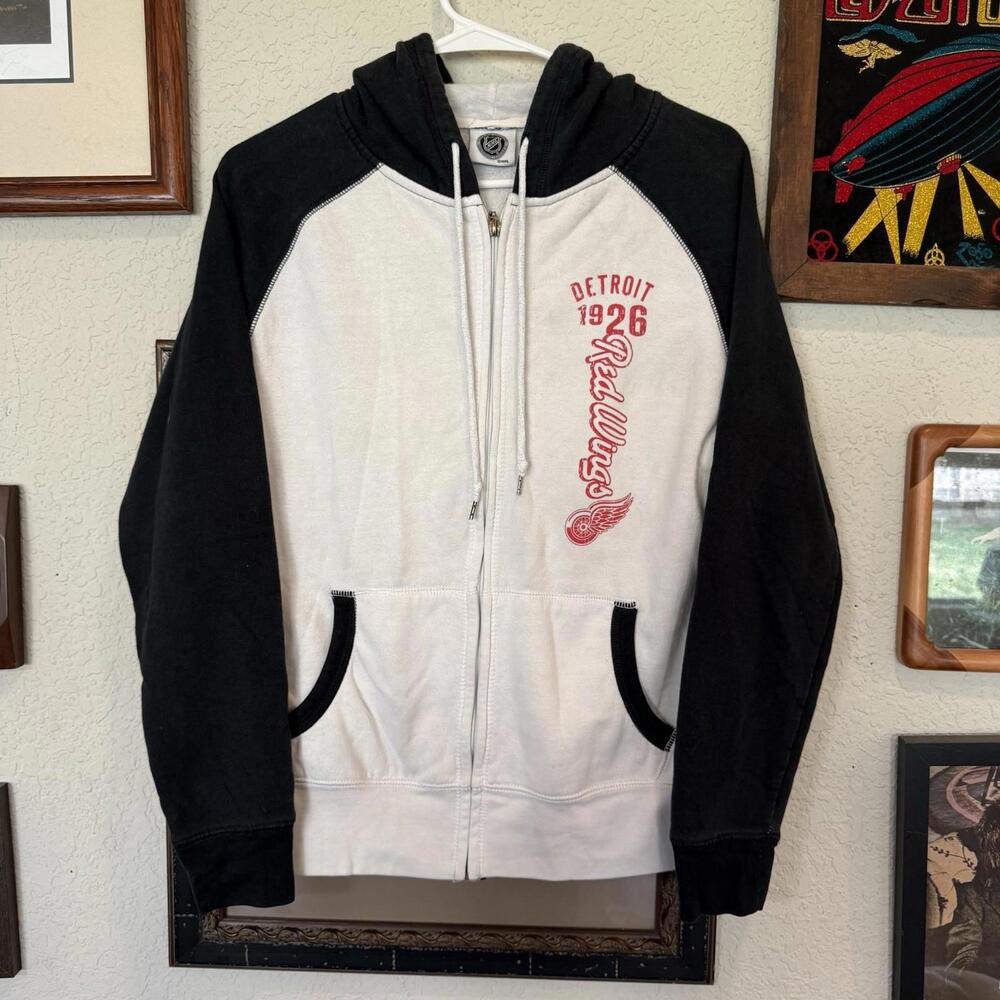 Vintage‎ Detroit Red Wings 1926 NHL Full Zip Hoodie Size Men’s Medium
